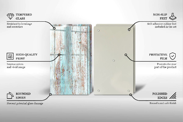 Cache plaque de cuisson Planches anciennes vintage