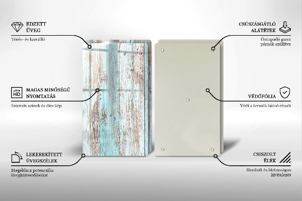 Cache plaque de cuisson Planches anciennes vintage