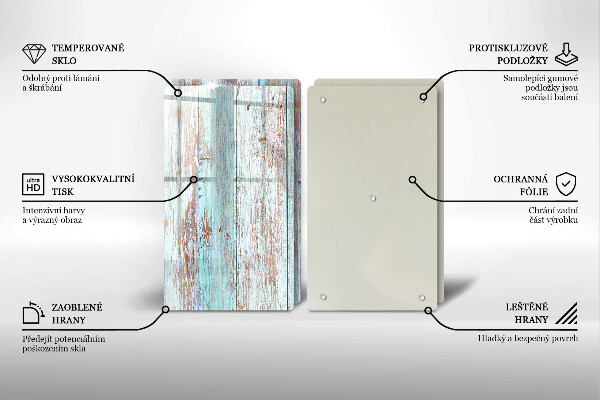 Cache plaque de cuisson Planches anciennes vintage