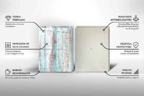 Cache plaque de cuisson Planches anciennes vintage