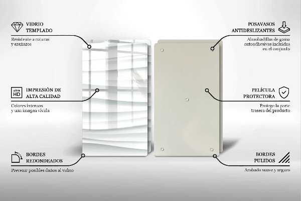 Cache plaque de cuisson Structure moderne