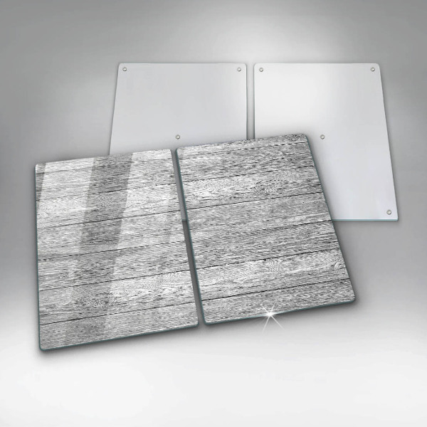 Cache plaque de cuisson Vieilles planches de bois