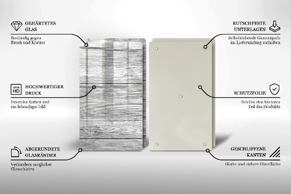 Cache plaque de cuisson Vieilles planches de bois