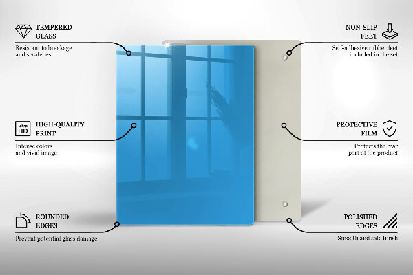 Protège plaque de cuisson Couleur bleue