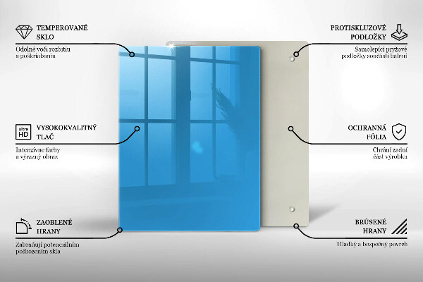 Protège plaque de cuisson Couleur bleue