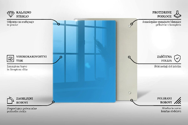 Protège plaque de cuisson Couleur bleue