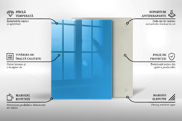 Protège plaque de cuisson Couleur bleue