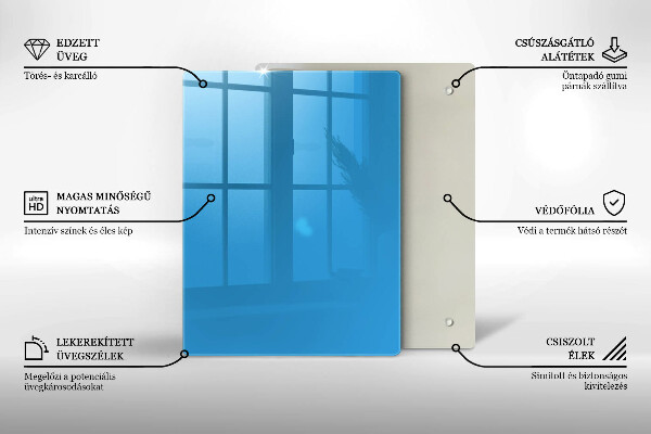 Protège plaque de cuisson Couleur bleue