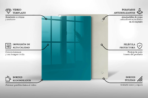 Protège plaque de cuisson Turquoise