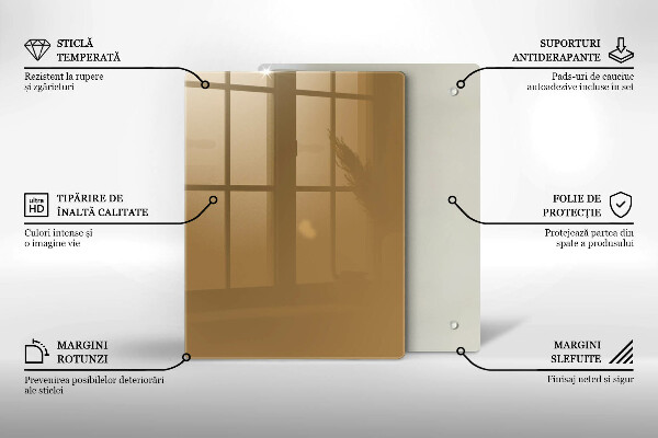 Protège plaque de cuisson Couleur beige