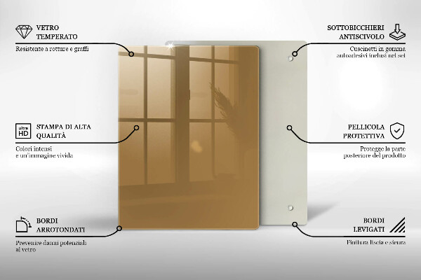 Protège plaque de cuisson Couleur beige