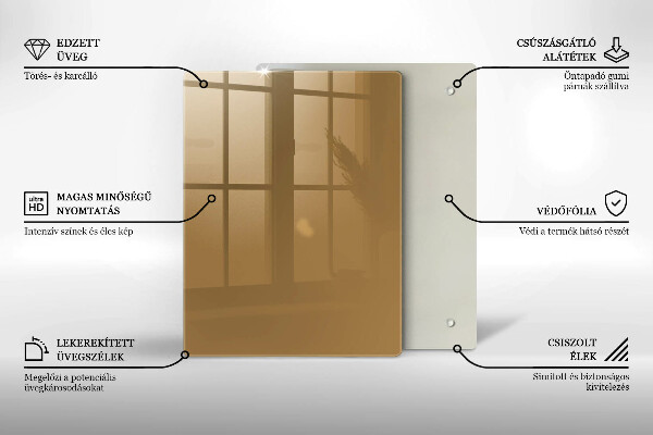 Protège plaque de cuisson Couleur beige