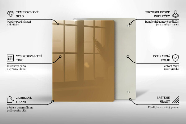 Protège plaque de cuisson Couleur beige