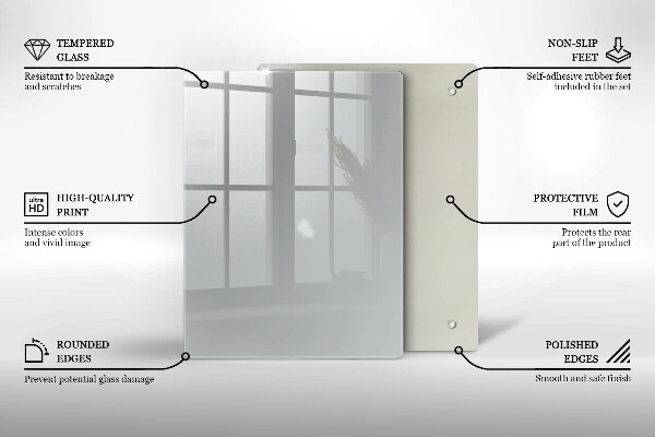 Protège plaque de cuisson Couleur grise