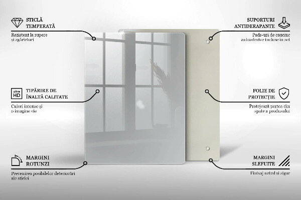 Protège plaque de cuisson Couleur grise