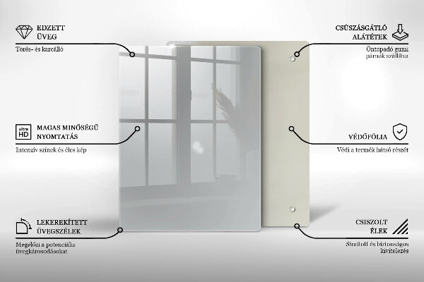 Protège plaque de cuisson Couleur grise
