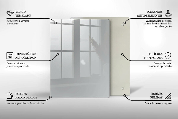 Protège plaque de cuisson Couleur grise