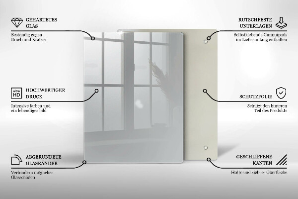 Protège plaque de cuisson Couleur grise