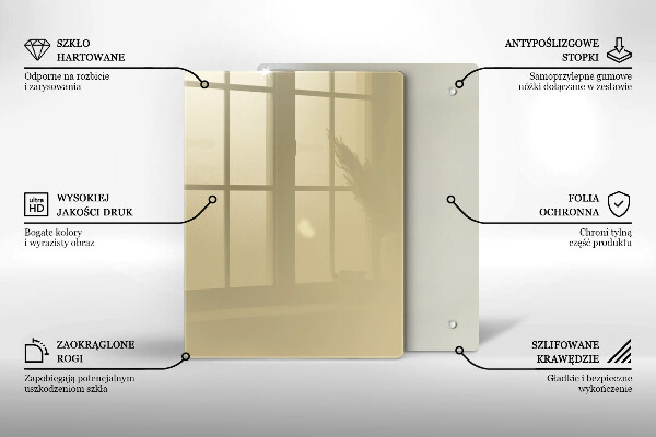 Protège plaque de cuisson Couleur beige