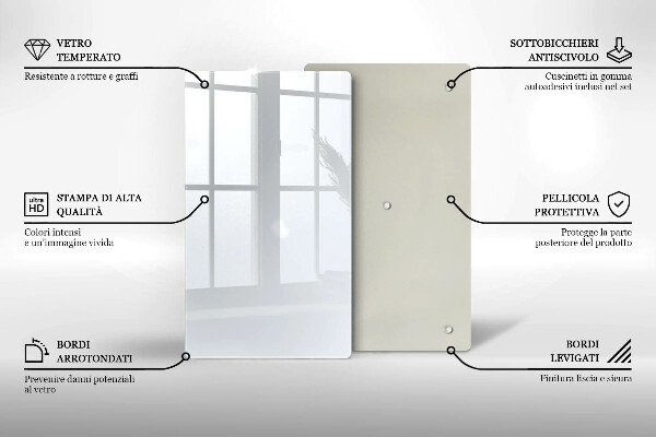 Protège plaque de cuisson couleur blanche