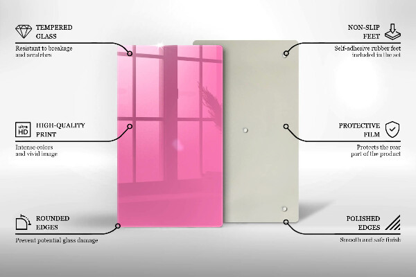 Protège plaque de cuisson Couleur rose