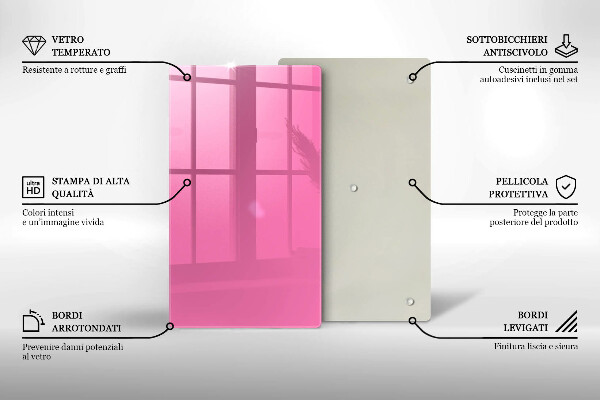 Protège plaque de cuisson Couleur rose