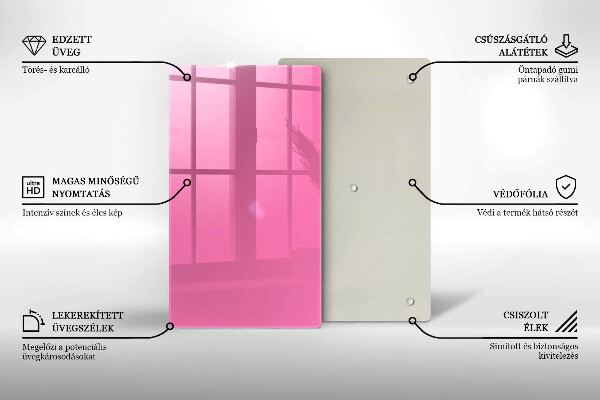 Protège plaque de cuisson Couleur rose