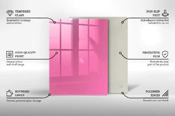 Protège plaque de cuisson Couleur rose