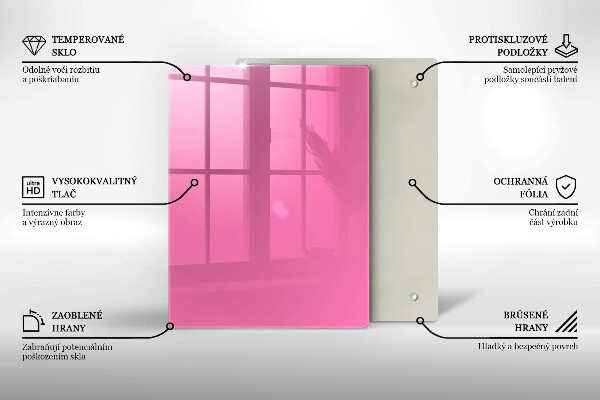 Protège plaque de cuisson Couleur rose