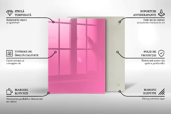 Protège plaque de cuisson Couleur rose