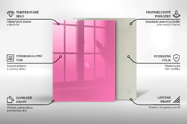 Protège plaque de cuisson Couleur rose