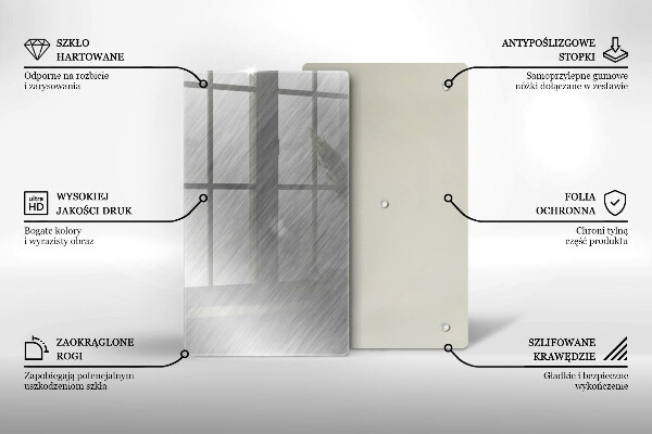 Protège plaque de cuisson Fond de texture métallique