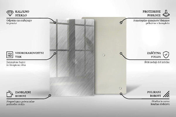 Protège plaque de cuisson Fond de texture métallique