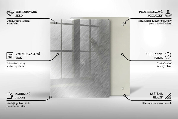 Protège plaque de cuisson Fond de texture métallique