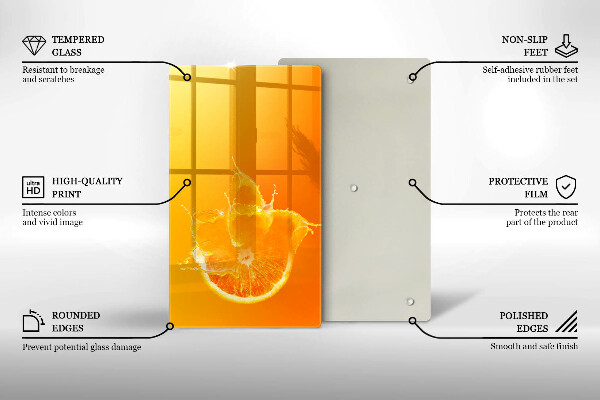 Protège plaque de cuisson Fruit orange juteux