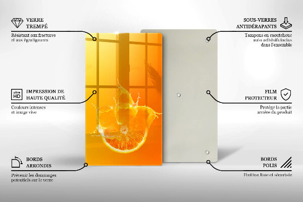 Protège plaque de cuisson Fruit orange juteux