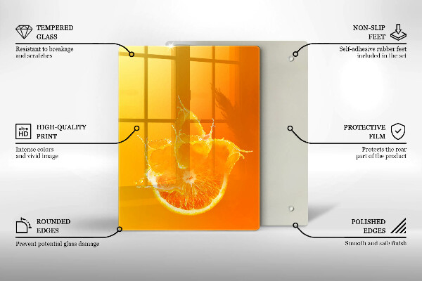 Protège plaque de cuisson Fruit orange juteux