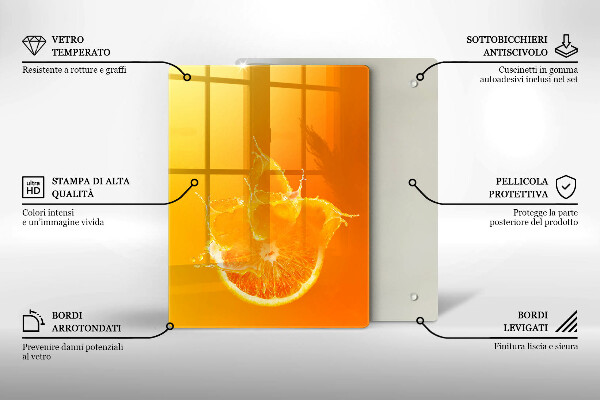 Protège plaque de cuisson Fruit orange juteux