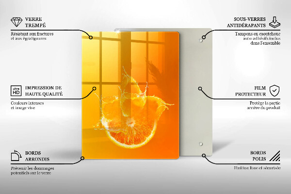 Protège plaque de cuisson Fruit orange juteux
