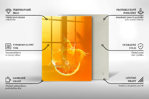 Protège plaque de cuisson Fruit orange juteux