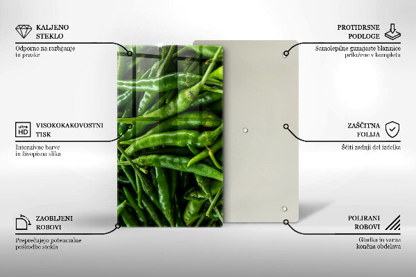 Protège plaque de cuisson Cosses de petits pois