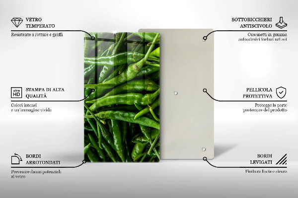 Protège plaque de cuisson Cosses de petits pois