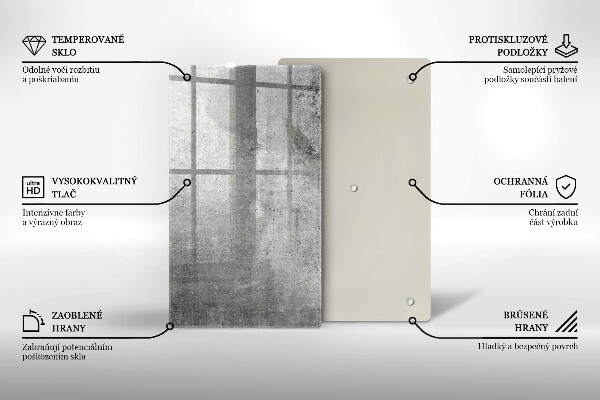 Protège plaque de cuisson Texture béton