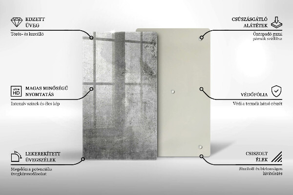 Protège plaque de cuisson Texture béton