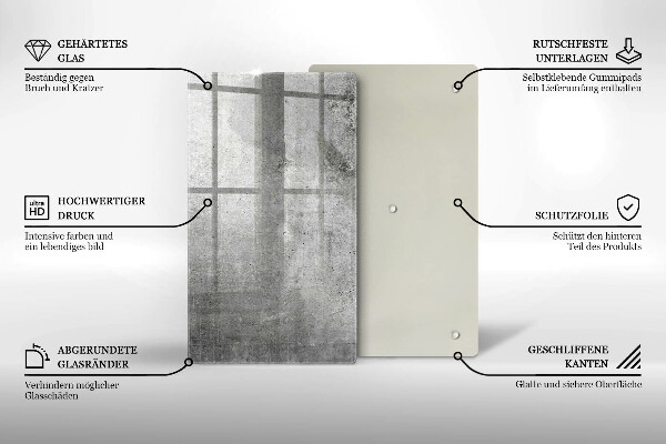 Protège plaque de cuisson Texture béton