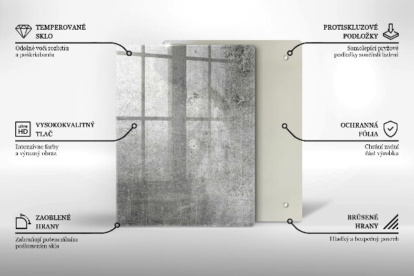 Protège plaque de cuisson Texture béton