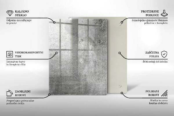 Protège plaque de cuisson Texture béton