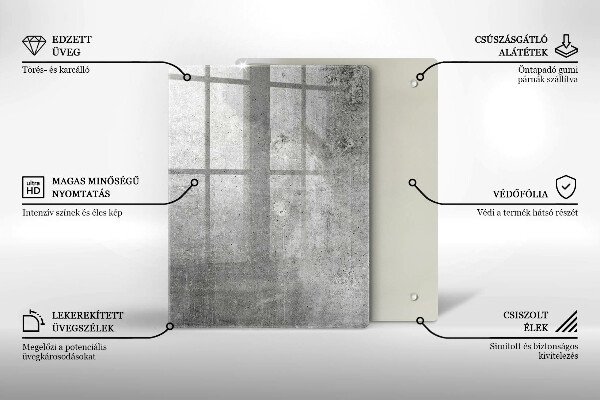 Protège plaque de cuisson Texture béton