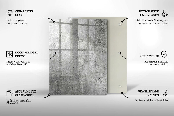 Protège plaque de cuisson Texture béton