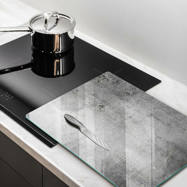 Protège plaque de cuisson Texture béton